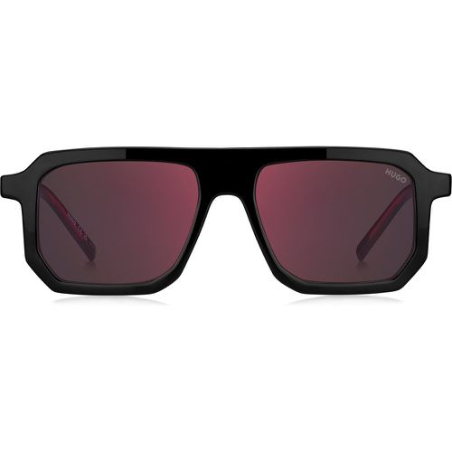 Lunettes de soleil avec détails rouges emblématiques - HUGO - Modalova