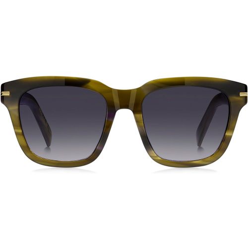 Lunettes de soleil en acétate à motif avec finitions dorées - Boss - Modalova