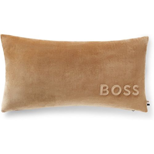 Housse de coussin en coton mélangé à logo brodé - Boss - Modalova