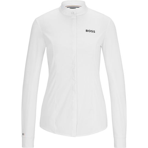 Chemisier d’équitation Slim en mélange de matières - Boss - Modalova