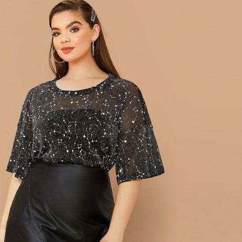 Top en tulle à motif étoile brillant - SHEIN - Modalova