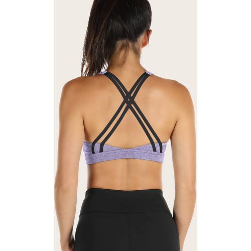 Brassière de sport croisé soutien moyen - SHEIN - Modalova