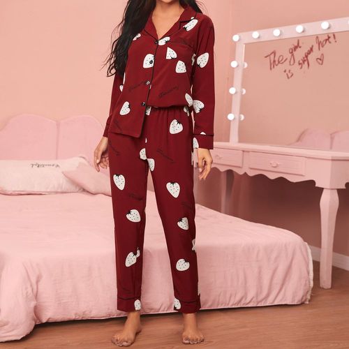 Ensemble de pyjama à motif fraise - SHEIN - Modalova