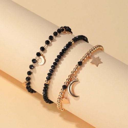 Pièces Bracelet perlé avec détail de lune - SHEIN - Modalova