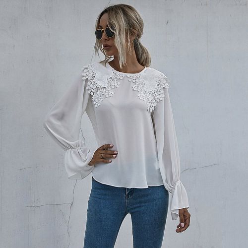 Blouse avec dentelle - SHEIN - Modalova