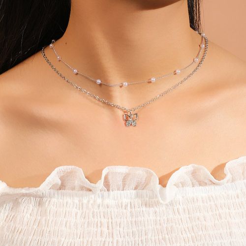 Collier avec fausse perles - SHEIN - Modalova