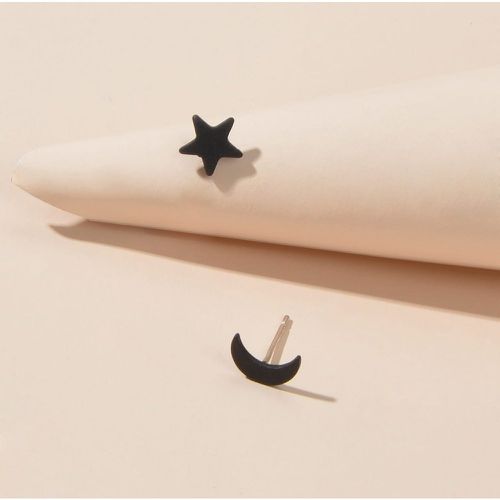 Paire Boucles d'oreilles design étoile et lune - SHEIN - Modalova