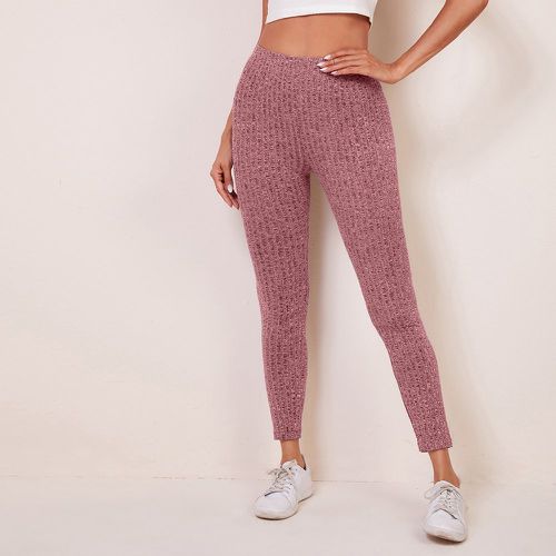 Legging chiné côtelé - SHEIN - Modalova