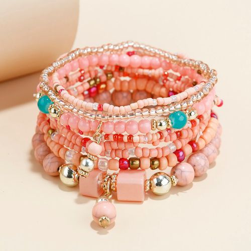 Pièces Bracelet avec perles colorées - SHEIN - Modalova