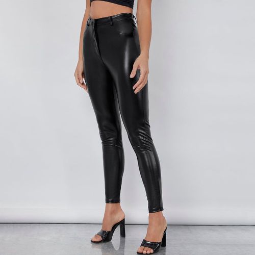 Pantalon moulant taille haute en cuir PU - SHEIN - Modalova