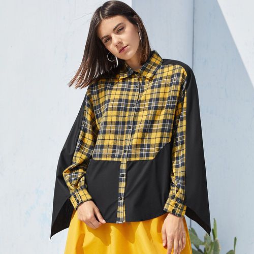 Chemisier en tartan - SHEIN - Modalova