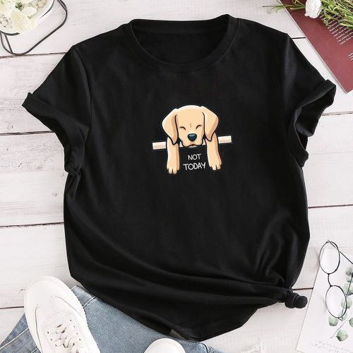T-shirt avec motif chien - SHEIN - Modalova