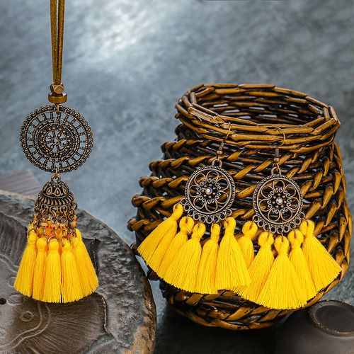 Collier à franges & Boucles d'oreilles - SHEIN - Modalova