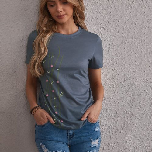 T-shirt fleuri - SHEIN - Modalova