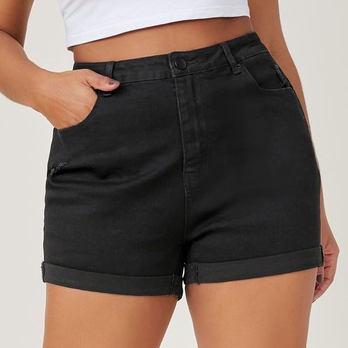 Short en jean taille haute - SHEIN - Modalova