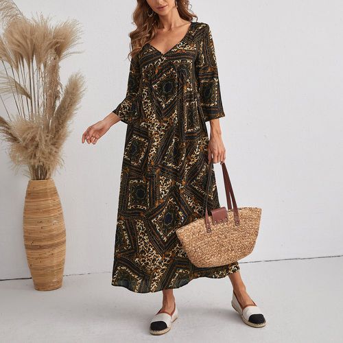 Robe tunique avec imprimé foulard - SHEIN - Modalova