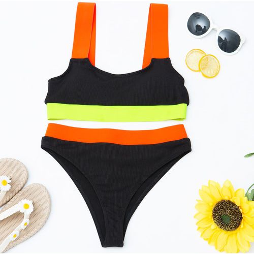 Bikini avec blocs de couleurs - SHEIN - Modalova