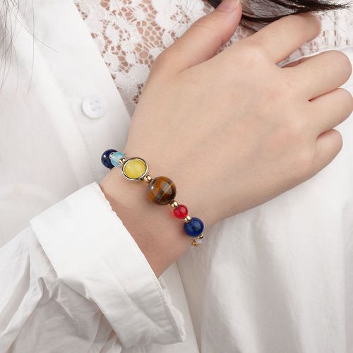 Bracelet avec perles colorées - SHEIN - Modalova