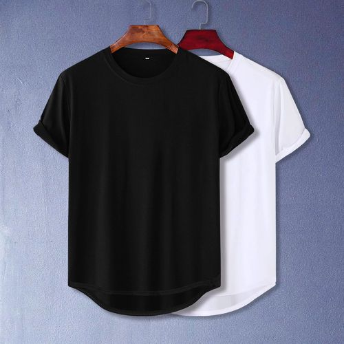 Pièces T-shirt unicolore trapèze - SHEIN - Modalova
