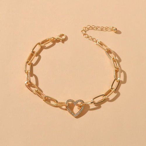 Bracelet à cœur à strass - SHEIN - Modalova