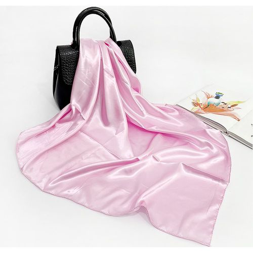 Foulard en satin unicolore - SHEIN - Modalova