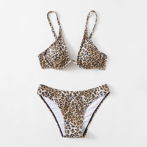 Bikini avec imprimé léopard - SHEIN - Modalova
