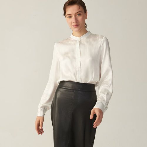 Blouse à rayures en soie - SHEIN - Modalova