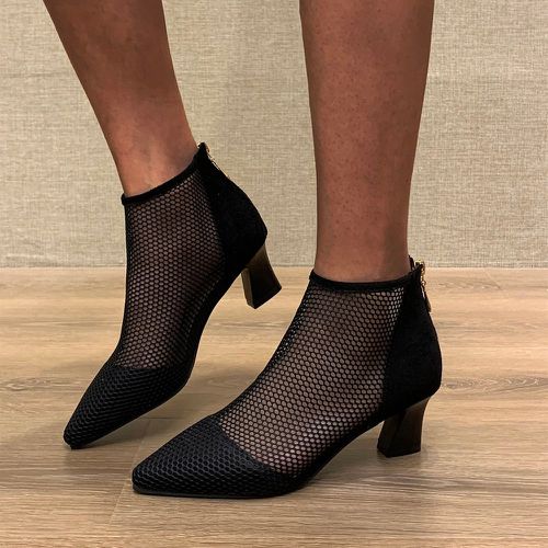 Bottes en maille à talons épaisses minimalistes - SHEIN - Modalova