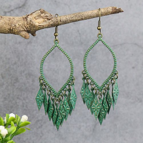 Boucles d'oreilles vintage géométriques - SHEIN - Modalova