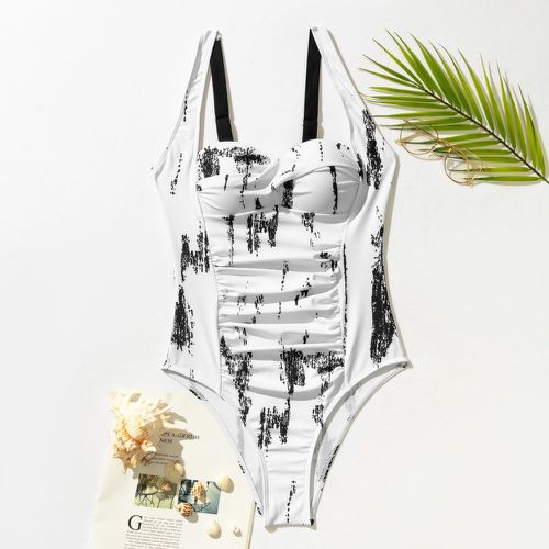 Maillot de bain une pièce avec plis - SHEIN - Modalova