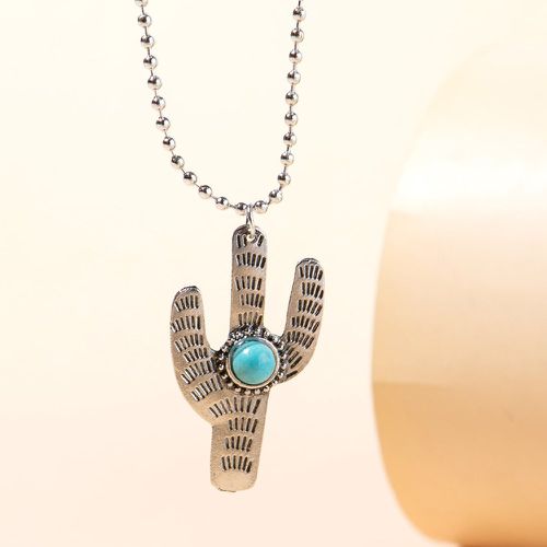 Collier avec cactus - SHEIN - Modalova