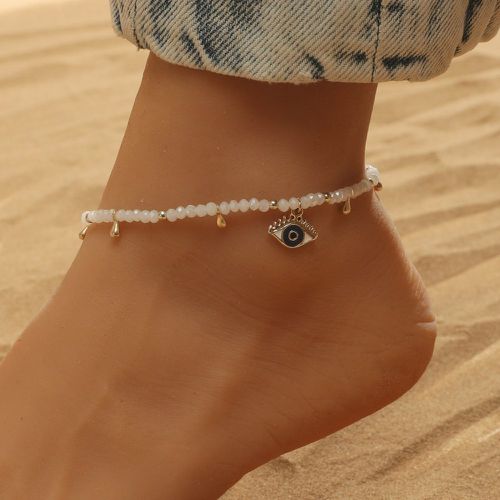 Bracelet de cheville perlé à œil - SHEIN - Modalova