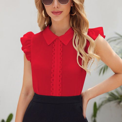 Top avec applique et dentelle - SHEIN - Modalova