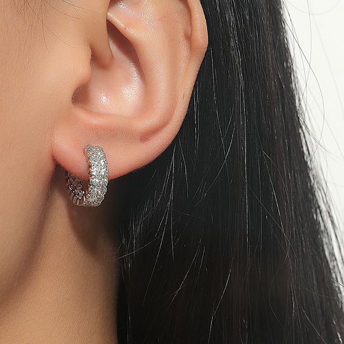 Boucles d'oreilles à zircone cubique - SHEIN - Modalova