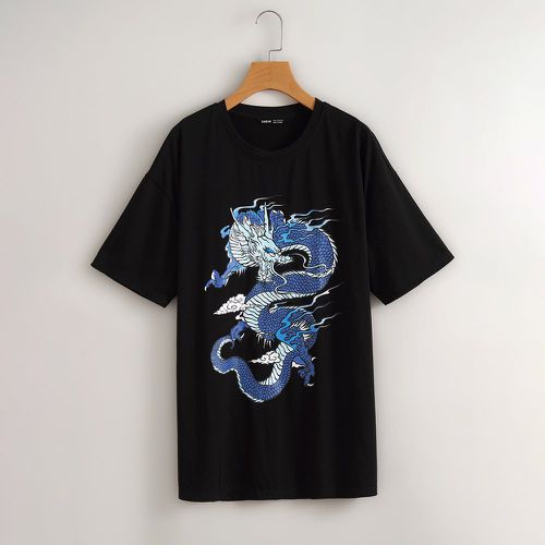 T-shirt à imprimé dragon chinois - SHEIN - Modalova