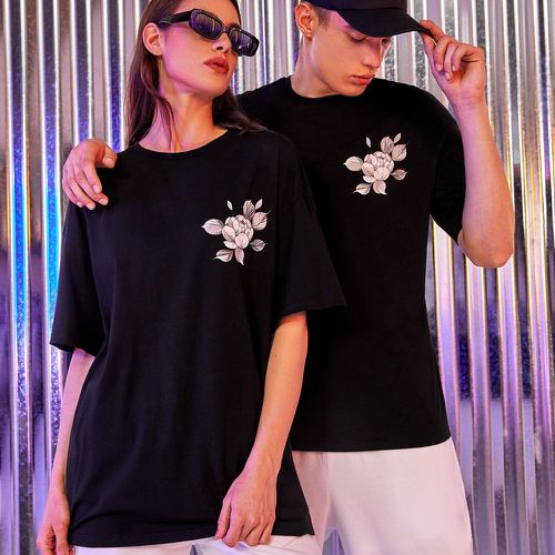 Pièce T-shirt à imprimé floral - SHEIN - Modalova