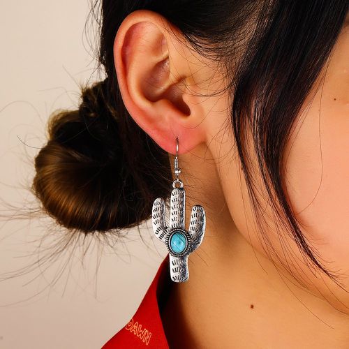 Boucles d'oreilles à design de cactus - SHEIN - Modalova