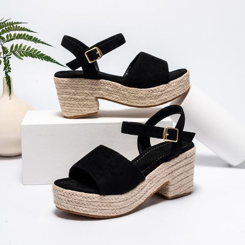 Sandales espadrilles à plates formes minimaliste - SHEIN - Modalova