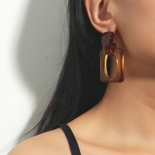 Boucles d'oreilles acryliques géométriques - SHEIN - Modalova