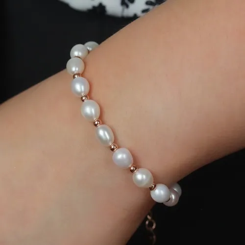 Bracelet à perle naturelle - SHEIN - Modalova