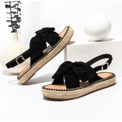Sandales à bride arrière espadrilles minimaliste - SHEIN - Modalova
