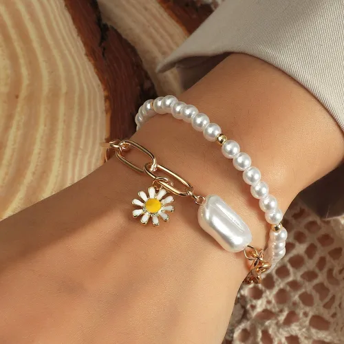 Bracelet avec perle - SHEIN - Modalova