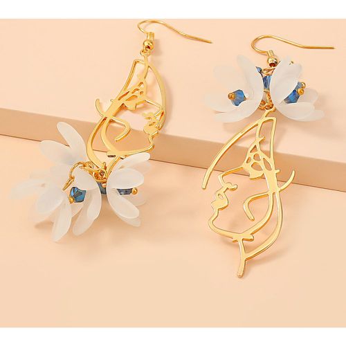 Pendants d'oreilles à fleur avec perles - SHEIN - Modalova