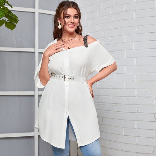 Blouse asymétrique ceinturé - SHEIN - Modalova