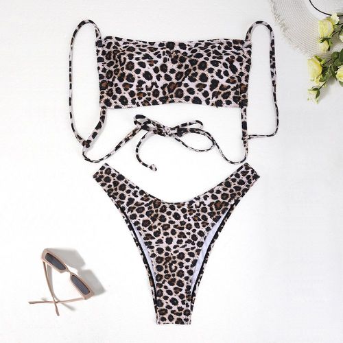 Bikini à motif léopard - SHEIN - Modalova