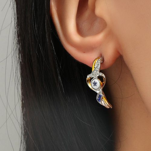 Boucles d'oreilles avec strass - SHEIN - Modalova