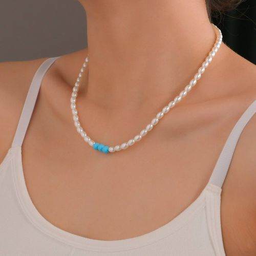 Collier avec fausses perles - SHEIN - Modalova