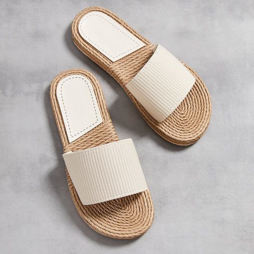 Pantoufles bicolore espadrilles - SHEIN - Modalova