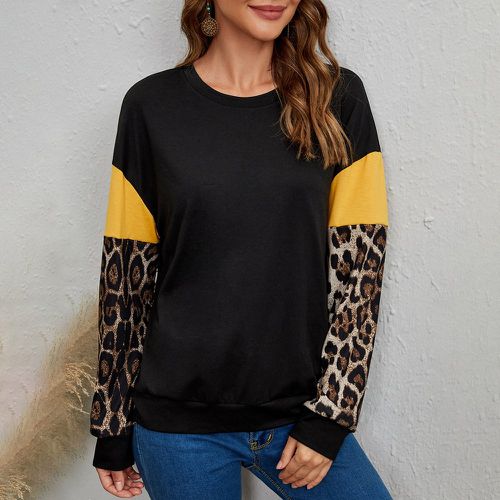 Sweat-shirt léopard - SHEIN - Modalova