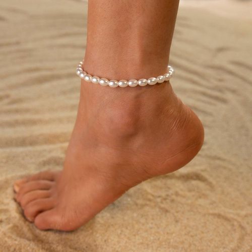 Bracelet de cheville avec fausses perles - SHEIN - Modalova